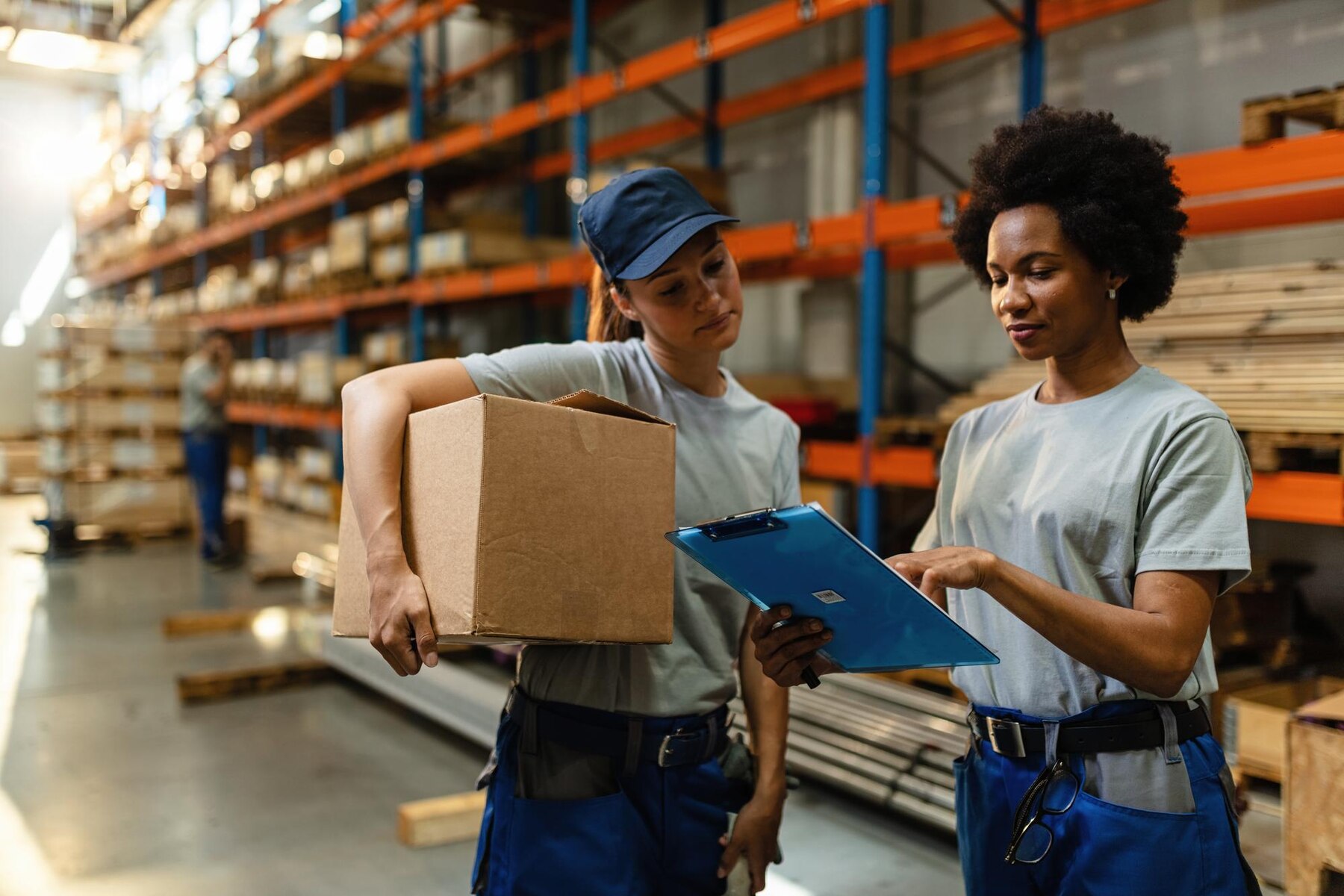 warehouse workers